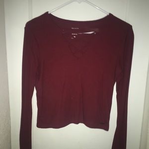Long sleeve crop top
